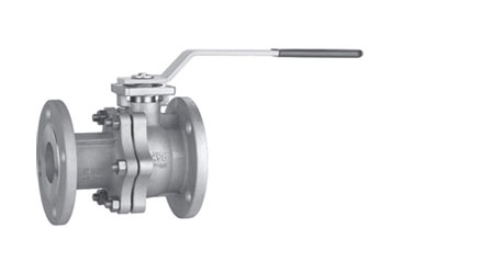 Ball valve to ANSI/ASME with flanged ends, two-piece body