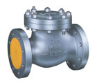 Swing check valve to ANSI/ASME with flanged